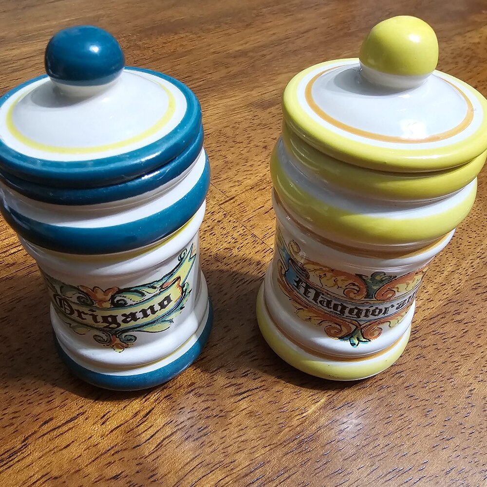 Vintage Ceramic Spice Jars